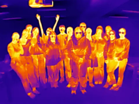 Thermal picture of students in the GCC, taken March 4, 2025