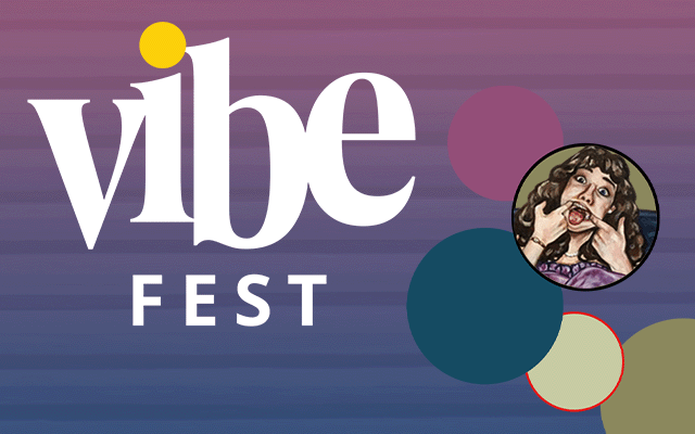 vibe fest logo card