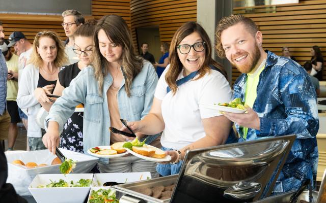 Faculty of Education Students at BBQ