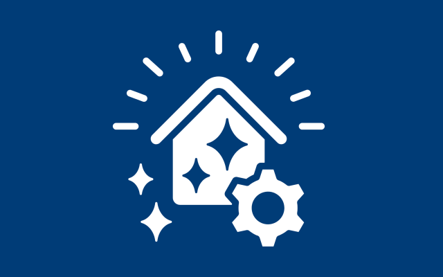 house with maintenance symbol