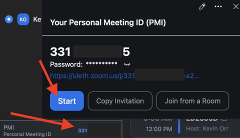 Zoom personal meeting join