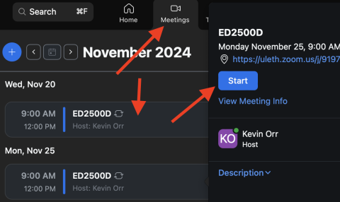 Zoom recurring meeting join