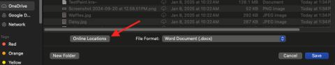 Microsoft 365 - Save As - Online Locations