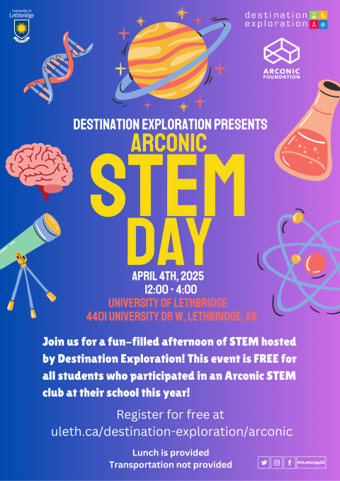 Arconic stem day poster for April 4