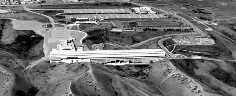 University Hall from the sky