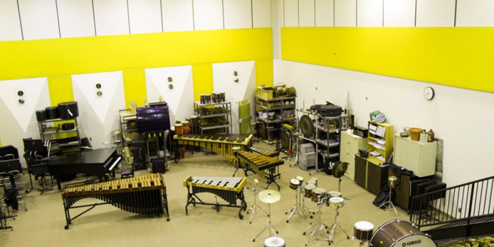 band rehearsal room