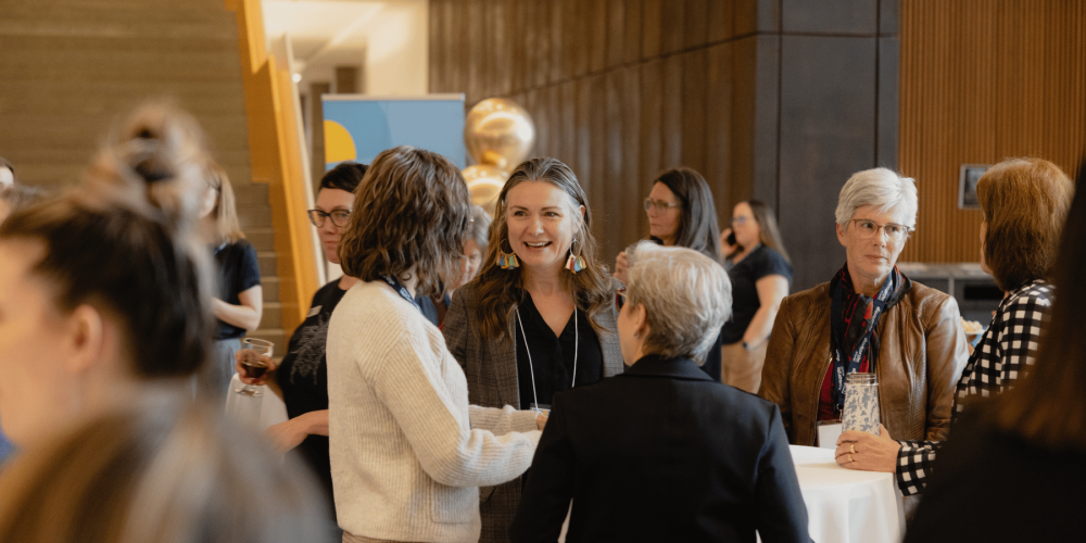 Networking at the 2024 International Women's Day Leadership Conference