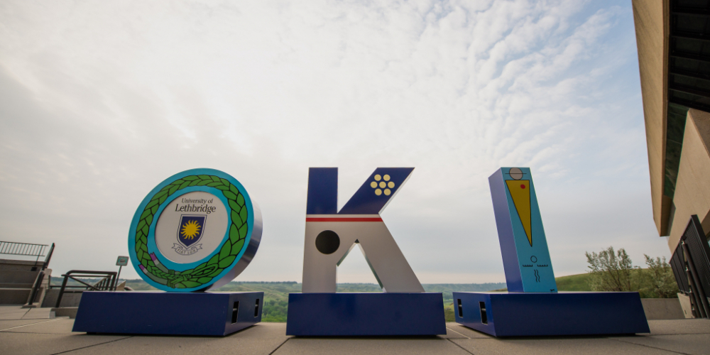 Photo of the OKI sign