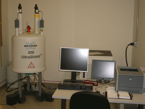 300 MHz Bruker Avance II NMR spectrometer (routine liquids NMR)