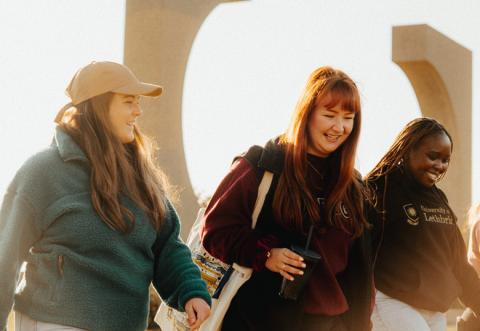 Students on campus