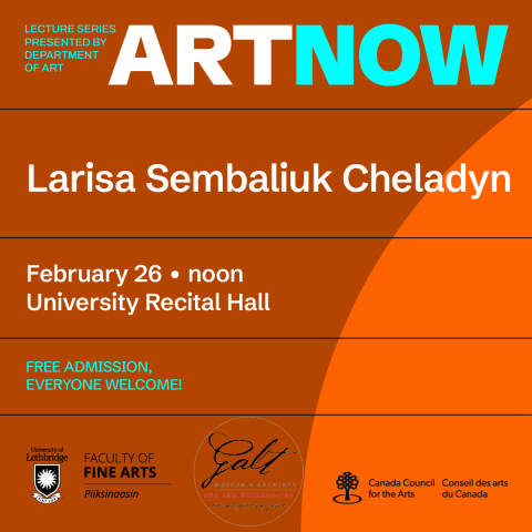 Art NOW featuring Larisa Sembaliuk Cheladyn word marks.