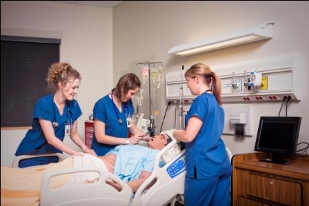 Students in Simulation Health Centre